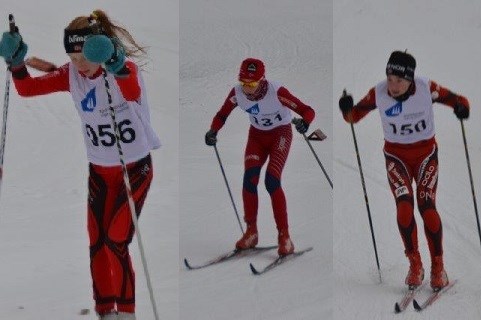 Maren og Simon Hjelmeset Kirkeeide og Aksel Mathias Meland vann SSF-cup i Hodlekve. Foto: Margunn Hjelmeset